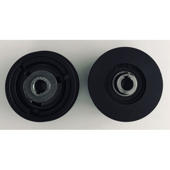 IŠCENTRINĖ SANKABA VIBROPLOKŠTEI, Ø115 MM, 19 MM VELENUI, 13 MM DIRŽUI