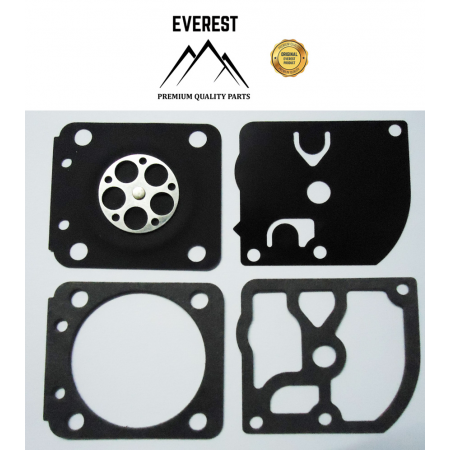 KARBIURATORIAUS MEMBRANOS KOMPLEKTAS ZAMA GND50 TINKA STIHL FS45, FS46, FS80, FS85, FS120, FS200, FS250, FS300, FS350, FS4128, HT70, HT75