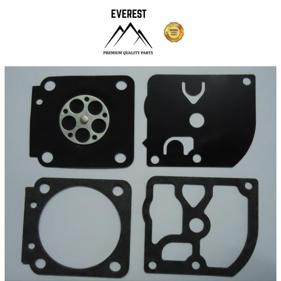 KARBIURATORIAUS MEMBRANOS KOMPLEKTAS ZAMA GND28 TINKA STIHL FS300, FS350, FS400, FS450, FS85, FS108, FS106, BG75