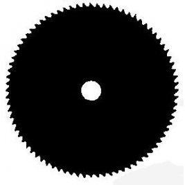 Universalus pjovimo diskas 80 dantys skersmens anga 25,4 mm plotis 255 mm storio 1,4 mm