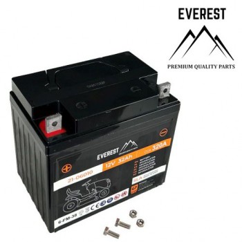 AGM akumuliatorius 12V 32Ah kairys + Everest