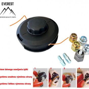 UNIVERSALI TRIMERIO PJOVIMO GALVA PRO, Ø130 MM, SU ADAPTERIAIS
