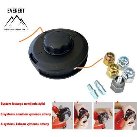 UNIVERSALI TRIMERIO PJOVIMO GALVA PRO, Ø130 MM, SU ADAPTERIAIS