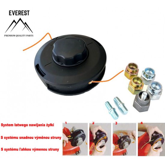 UNIVERSALI TRIMERIO PJOVIMO GALVA PRO, Ø130 MM, SU ADAPTERIAIS