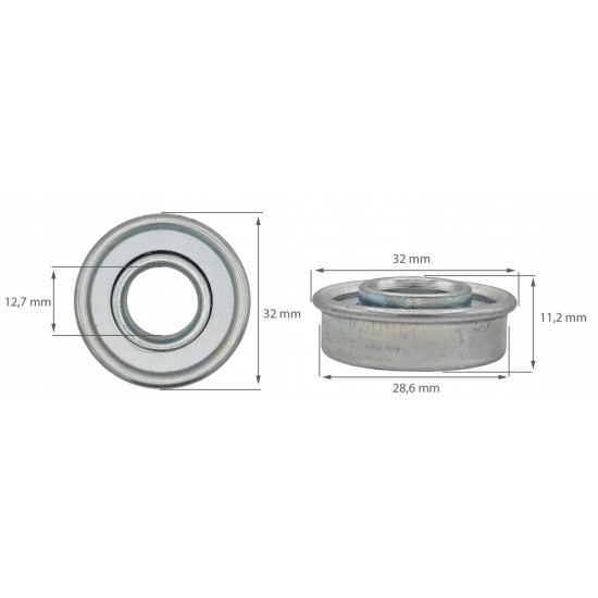 GUOLIS VEJAPJOVĖS RATUKO UNIVERSALUS SIAURAS 12,7 mm x 28,6 mm