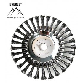 Plieninis piktžolių šepetys 20cm