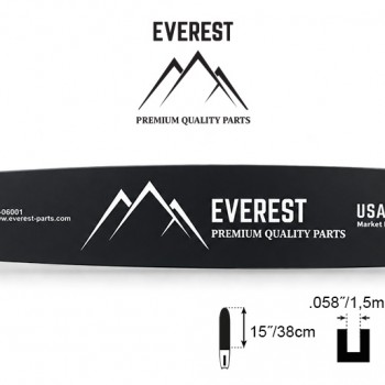 Pjovimo juosta EVEREST 380 mm (15″), .325″, 1,5 mm, 64 narelių, K095