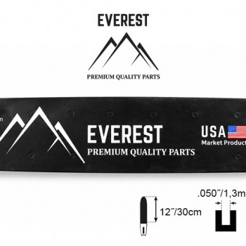 Pjovimo juosta EVEREST 300 mm (12″), 3/8″ LP, 1,3 mm, 44 narelių