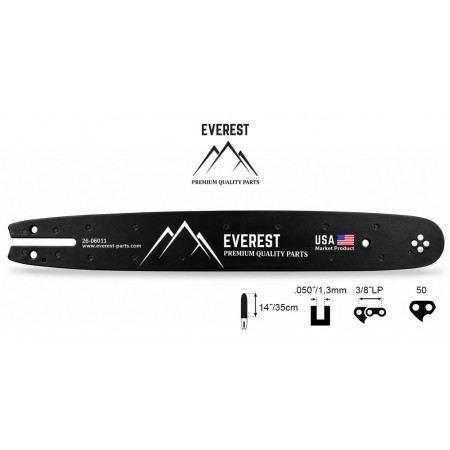 Pjovimo juosta EVEREST 350 mm (14″), 3/8″ LP, 1,3 mm, 50 narelių
