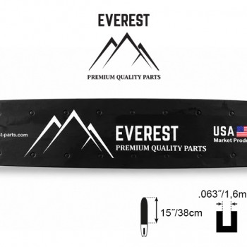 Pjovimo juosta EVEREST 380 mm (15″), 3/8″, 1,6 mm, 56 narelių
