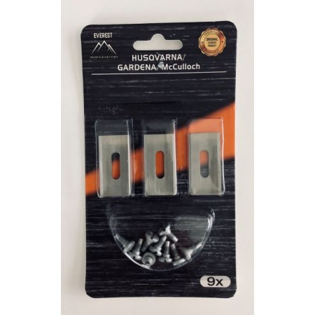 ROBOTO VEJAPJOVĖS PEILIUKAI, TINKANTYS HUSQVARNA IR GARDENA – 35 MM, 9 VNT.