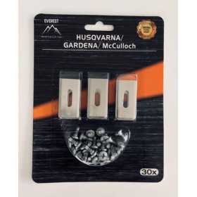 ROBOTO ŽOLIAPJOVĖS PEILIUKAI TINKANTYS HUSQVARNAI GARDENAI 35MM – RINKINYS 30 VNT.