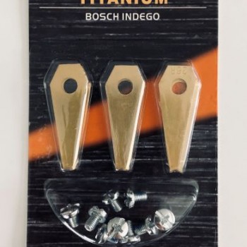 VEJOS ROBOTO PEILIUKAI TINKANTYS BOSCH INDEGO – 49 MM TITANAS – RINKINYS 9 VNT.