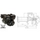 VARIKLIS ZONGSHEN GB420 420 cm³, 13 AG, SU KŪGINIU HORIZONTALIU VELENU IR ELEKTRINIU STARTERIU