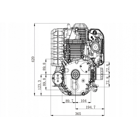 VARIKLIS ZONGSHEN XP380A 382cc 11,5